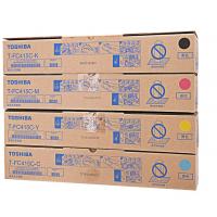东芝（TOSHIBA）T-FC415C 高容墨粉 (黑+品红+黄+青) 38400页打印量 适用于2010AC 2510 3015 AC 四色一套
