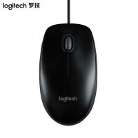 罗技 Logitech 有线鼠标 M100R （黑色） US...