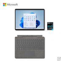 微软Surface Pro 8 i5 8G+256G 二合一平板笔记本电脑 石墨灰+亮铂金触控笔键盘盖 13英寸高刷触控屏