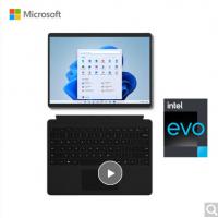 微软Surface Pro 8 二合一平板电脑 i5 16G+256G 亮铂金+典雅黑键盘盖 13英寸高刷触控屏 轻薄笔记本